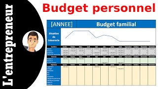 Faire un budget personnel sur Excel  modèle [upl. by Pomfrey474]