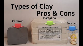 Types of Clay  Pros and Cons ceramic plastalina polymer [upl. by Naitsyrk]