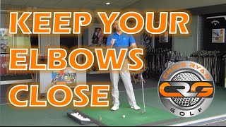 GOLF KEEP YOUR ELBOWS CLOSER [upl. by Hammock]