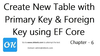 Chapter 6  Create Table in SQL with Foreign Key using Entity Framework Code First in NET Core API [upl. by Comras754]