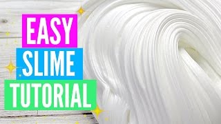 Easy How To Make Slime Tutorial For Beginners [upl. by Esydnac]