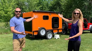 Finished Squaredrop not Teardrop Camper Pod [upl. by Sheena]