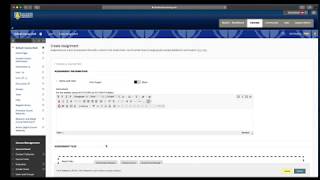 Creating Assignments in Blackboard [upl. by Bedelia403]