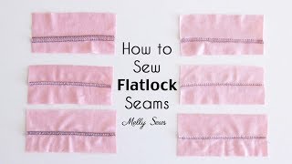 Learn to Sew a Flatlock Stitch [upl. by Henricks]