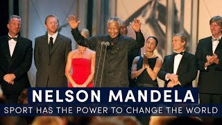 Nelson Mandelas Iconic Speech  quotSport has the power to change the worldquot  Full Version [upl. by Hudis]