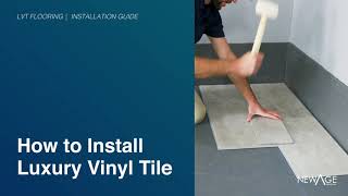 Flooring  How to Install Luxury Vinyl Tiles [upl. by Neleb]