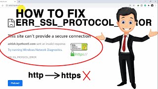 ERR SSL PROTOCOL ERROR How To Fix ERRSSLPROTOCOLERROR In Hindi Website Access ban in Wordpress [upl. by Shig381]