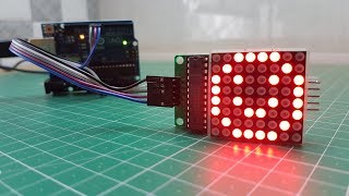 Arduino LED 8X8 Matrix Display MAX7219 [upl. by Horn148]