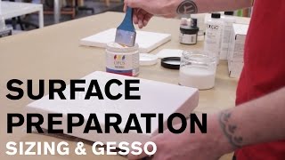 Surface Preparation Sizing amp Gesso [upl. by Dinan]