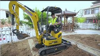 XCMG 18 Ton Mini Excavator XE18E  XCMG Excavation [upl. by Notlef413]