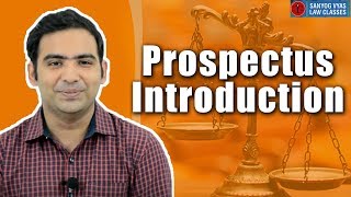 Prospectus Introduction by Advocate Sanyog Vyas [upl. by Alym886]