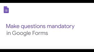 Make questions mandatory in Google Forms [upl. by Ahsinrad]