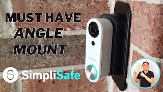 How to Install SimpliSafe Doorbell Wedge Kit  30 Degree Kit [upl. by Vivl565]