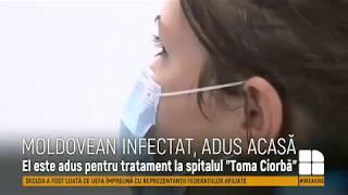 Un moldovean diagnosticat cu COVID19 adus cu SMURDul din Buzău la Chișinău [upl. by Derdle]