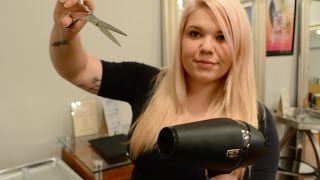 ASMR ✂️ Real Haircut✂️ Role Play  Salon  Receptionist  Hair [upl. by Eerbua]