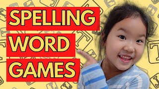 GAMESCHOOLING Language Arts  Fun SPELLING practice GAMES for Kids  7 Ways To Play [upl. by Kee]