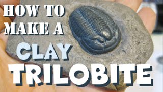 Tutorial Trilobite fossil made with Polymer Clay realistic [upl. by Etteluap355]