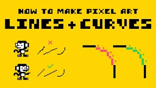 Constructing Lines and Curves in Pixel Art Tutorial [upl. by Tekla]