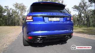 Range Rover Sport SVR 0100kmh amp engine sound [upl. by Esorlatsyrc]