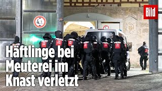 Gefängnismeuterei Polizei stürmt Knast in Thüringen  JVA Untermaßfeld [upl. by Azila]