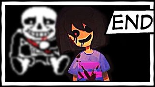 Undertale Genocide Run Sans Battle amp Ending [upl. by Isleen]