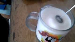 Aerolatte Review Frothing Cold Milk In Under 1 Minute [upl. by Refinnaej]