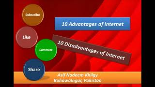 10 Advantages and 10 disadvantages of internet [upl. by White]