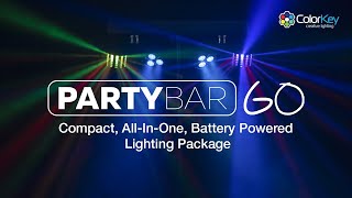 ColorKey PartyBar GO  Compact AllInOne Battery Powered Lighting Package [upl. by Nuahsyt]