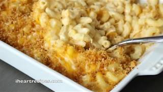 Southern Baked Macaroni amp Cheese Casserole  I Heart Recipes [upl. by Morita706]