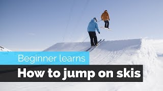 How to Jump on Skis  a Beginner Skiers Progression [upl. by Yrrol]