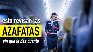 Lo que las AZAFATAS REVISAN en el avión  Ceci de Viaje [upl. by Peednas]