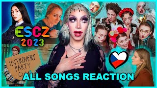 ESCZ 2023 REACTION 🇨🇿 Czech Republic in Eurovision [upl. by Adi]