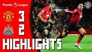 Highlights  Manchester United 32 Newcastle  Mata Martial amp Alexis Seal Comeback Win for the Reds [upl. by Trutko]