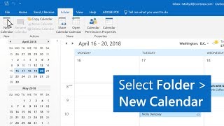 How to create multiple calendars in Outlook [upl. by Eiramit]