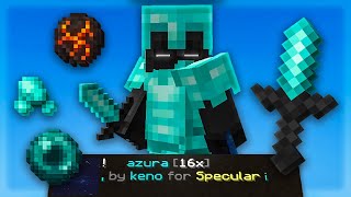 azura 16x THE BEST DEFAULT EDIT  solo bedwars 189 [upl. by Emsmus329]