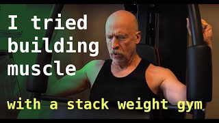 Can you BUILD MUSCLE on a stack Marcy Home Gym [upl. by Ardnassac]