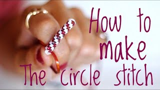 How To Start The CircleBarrel Stitch for Lanyard Boondoggle Scoubidou [upl. by Vyner]