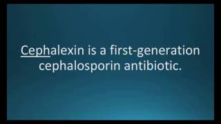 How to pronounce cephalexin Keflex Memorizing Pharmacology Flashcard [upl. by Tiffanie289]