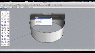 How to Thicken a Surface Rhino 3D Offset Surface [upl. by Llebanna]