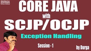 Core Java with OCJPSCJP Exception Handling Part1  Introduction [upl. by Ailedroc]