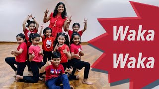 Waka Waka Shakira  Kids Dance  Sampadas Dance Studio [upl. by Odelia]