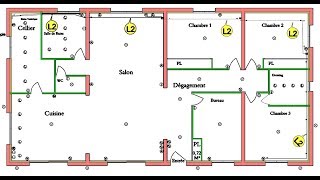 PLAN INSTALLATION ELECTRIQUE COMMENT FAIRE [upl. by Sivatnod]