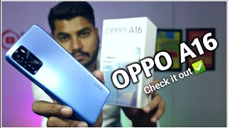 OPPO A16 Unboxing amp Review  464 GB  Hindi India [upl. by Eimaral]