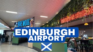 Edinburgh Airport Walking Tour See Everything in 4K [upl. by Rosse]