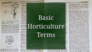 Basic Horticulture Terminology [upl. by Eimmot]