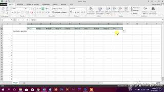 Excel 1 crear una lista de estudiantes y notas [upl. by Pippa]