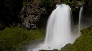 ♥♥ Relaxing 3Hour Video of Large Waterfall [upl. by Shirah508]