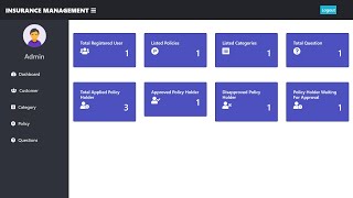 Insurance Management System  2021  FREE SOURCE CODE  LazyCoder [upl. by Thorman]