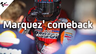 Marc Marquez incredible Jerez comeback  AndaluciaGP [upl. by Odawa]