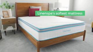 Linenspa 12 Inch Gel Memory Foam Hybrid Mattress [upl. by Imhskal]